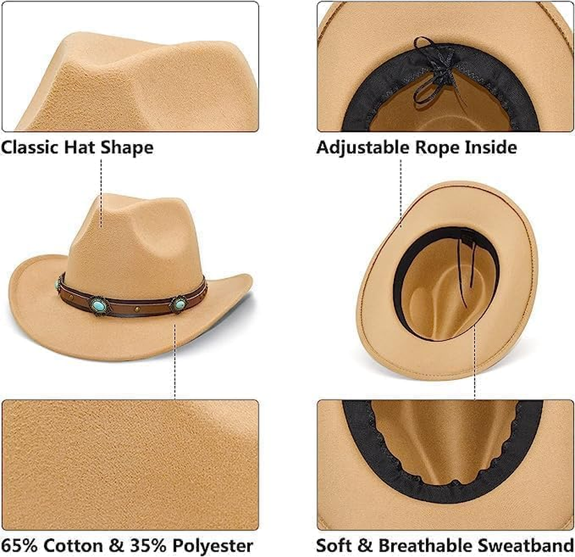 Women'S Western Cowboy & Cowgirl Hat Wide Brim Style image number 4