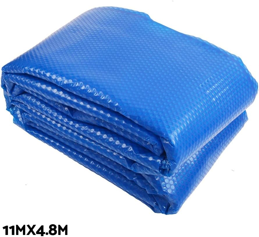 Aquabuddy Pool Cover Roller 500 Microns Silver Blue 11X4.8M Solar Swimming Pools Covers, above Ground, Bubble Blanket Garden Rectangle Heater Outdoor Water Blankets image number 3