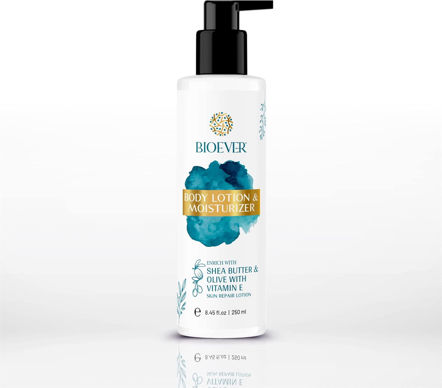 Bioever Body Lotion and Moisturizer Enrich with Shea Butter & Olive With, Vitamin E All Skin Types Lotion 250Ml