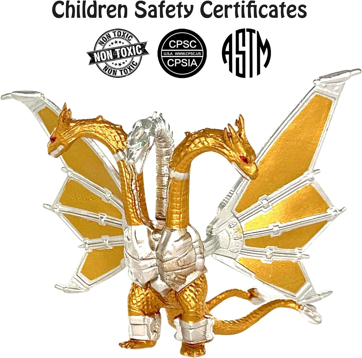 Twcare Set of 10 Godzilla Vs Kong Dinosaur Dragon Toys Movable Joint Action Figures, King of the Monsters Shin Ultima Gamera Mecha Mechagodzilla Ghidorah Skull Crawler Destoroyah Cake Toppers Pack image number 5