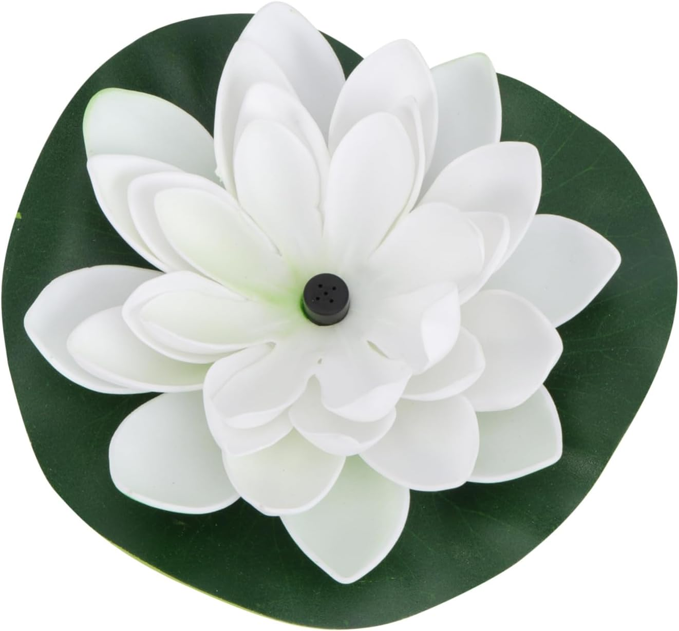 Solar Fountain Floating Lotus Fountain White Outdoor Water Feature Automatic Solar-Powered Decorative Garden Pump for Pools and Ponds image number 6