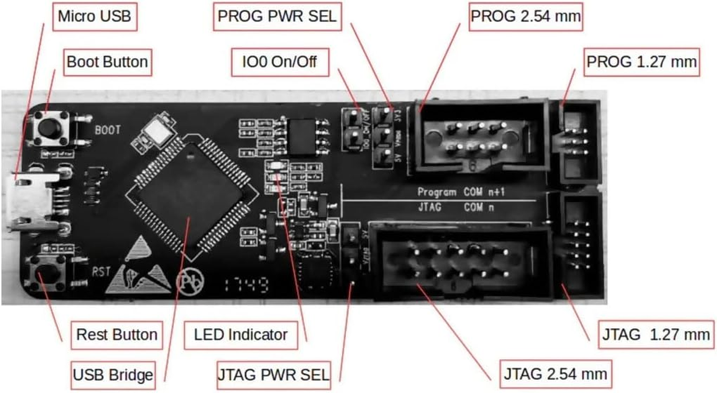 ESP-PROG ESP32 JTAG Debugger and Programmer, Program Downloader image number 2