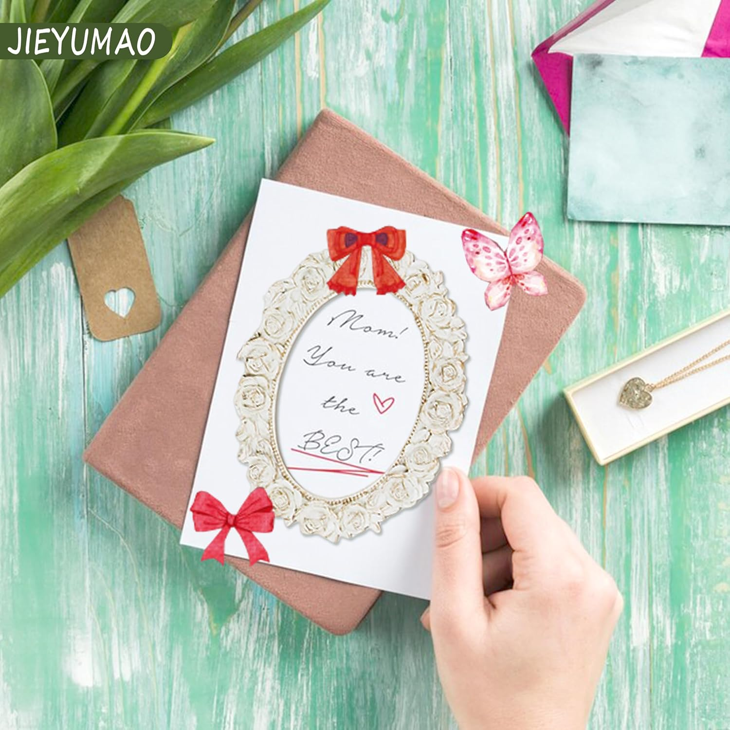 JIEYUMAO Scrapbooking Lace Frames, 70Pcs Vintage Cutout Lace Scrapbook Paper, Scrapbook Paper Lace Cutouts with Tweezers, Multicolor Window Frame Decorative Paper for DIY Crafts Making image number 1