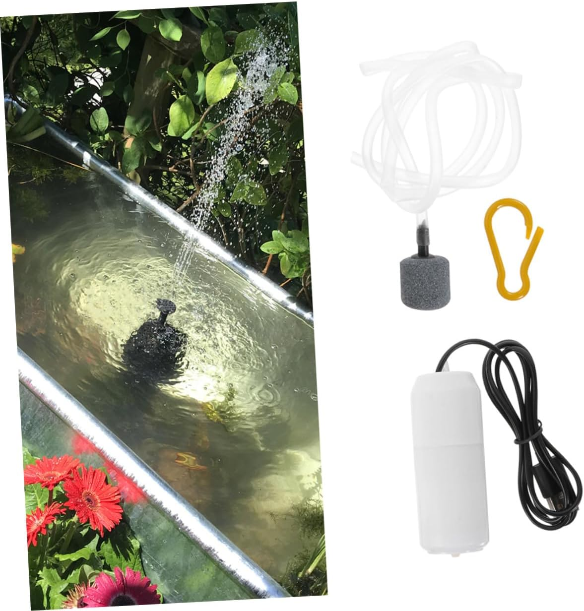 COHEALI 2 Sets Rechargeable Fish Tank Oxygen Pump Quiet USB Aquarium Air Pump with Low Power Consumption High-Grade Plastic Energy-Saving Aerator for Home and Professional Use Random Color image number 5