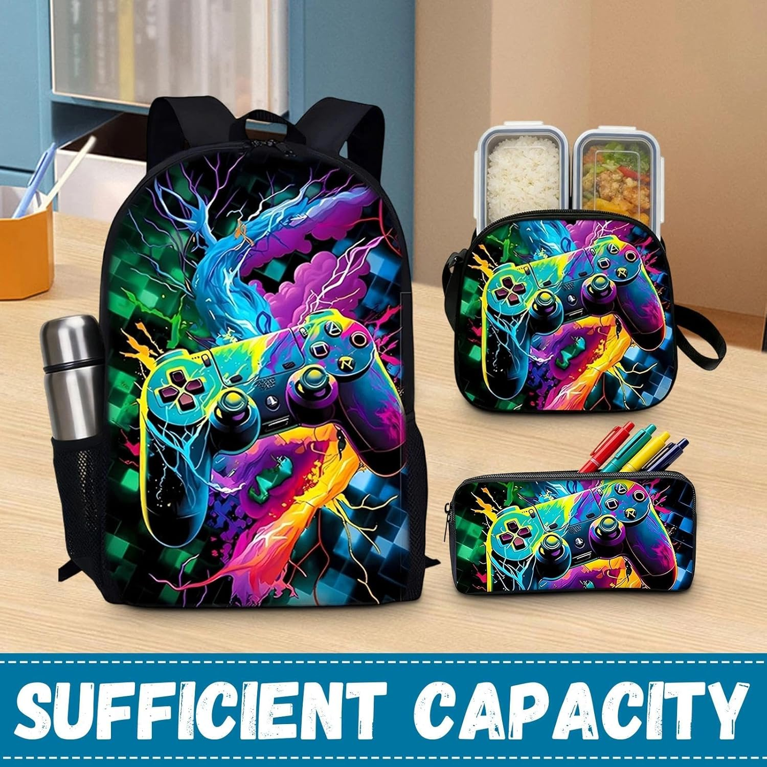 Fakcrkun FUUNY Gaming Backpack Set