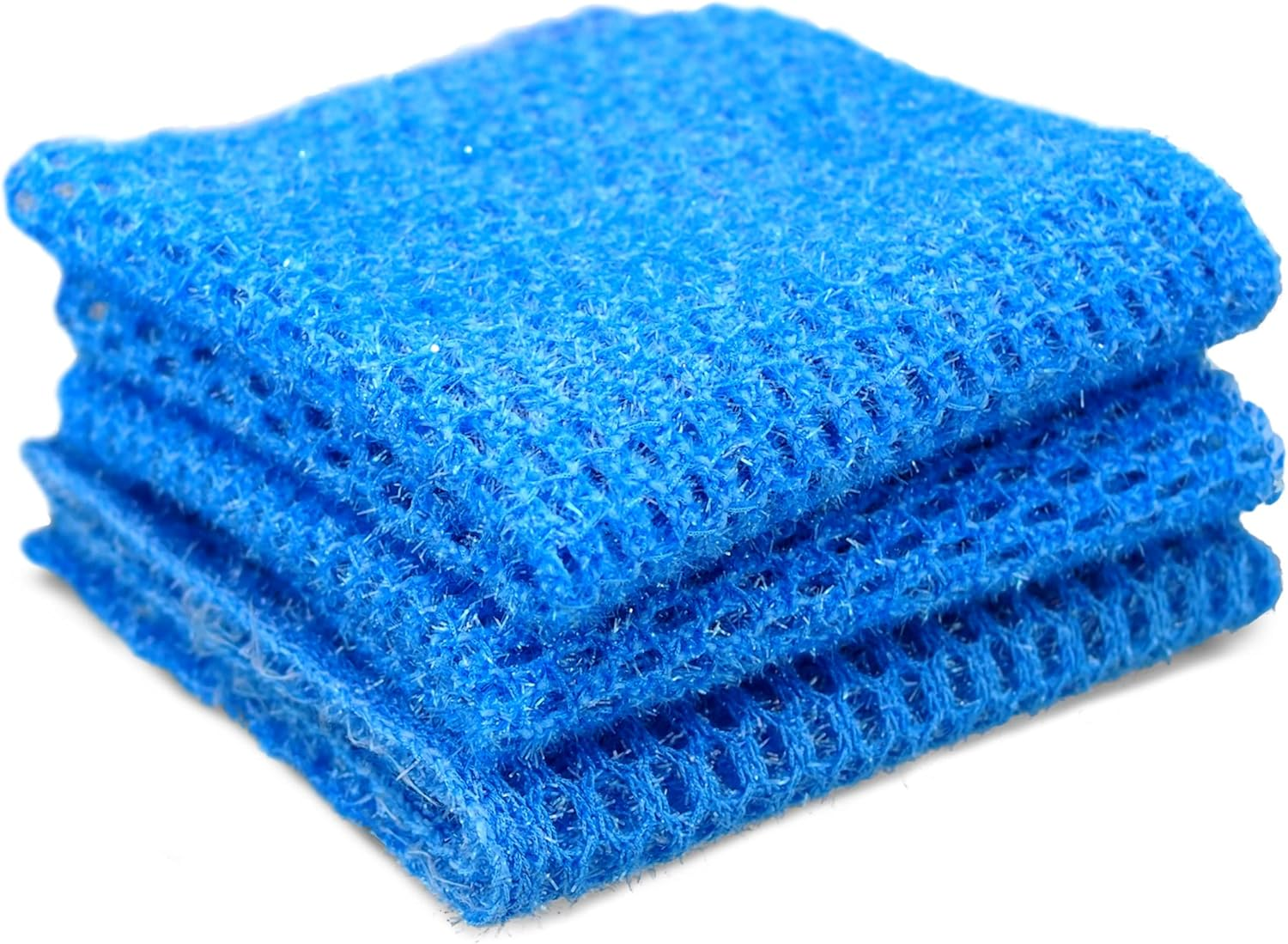 Non Scratch Dish Scrubbers for Cleaning Dishes (3PK) - Reusable Kitchen Sponge - Replace Dish Sponges for Washing Dishes - Best Household Scrubbing Pad & Alternative Dishwashing Scrub Pads Supplies