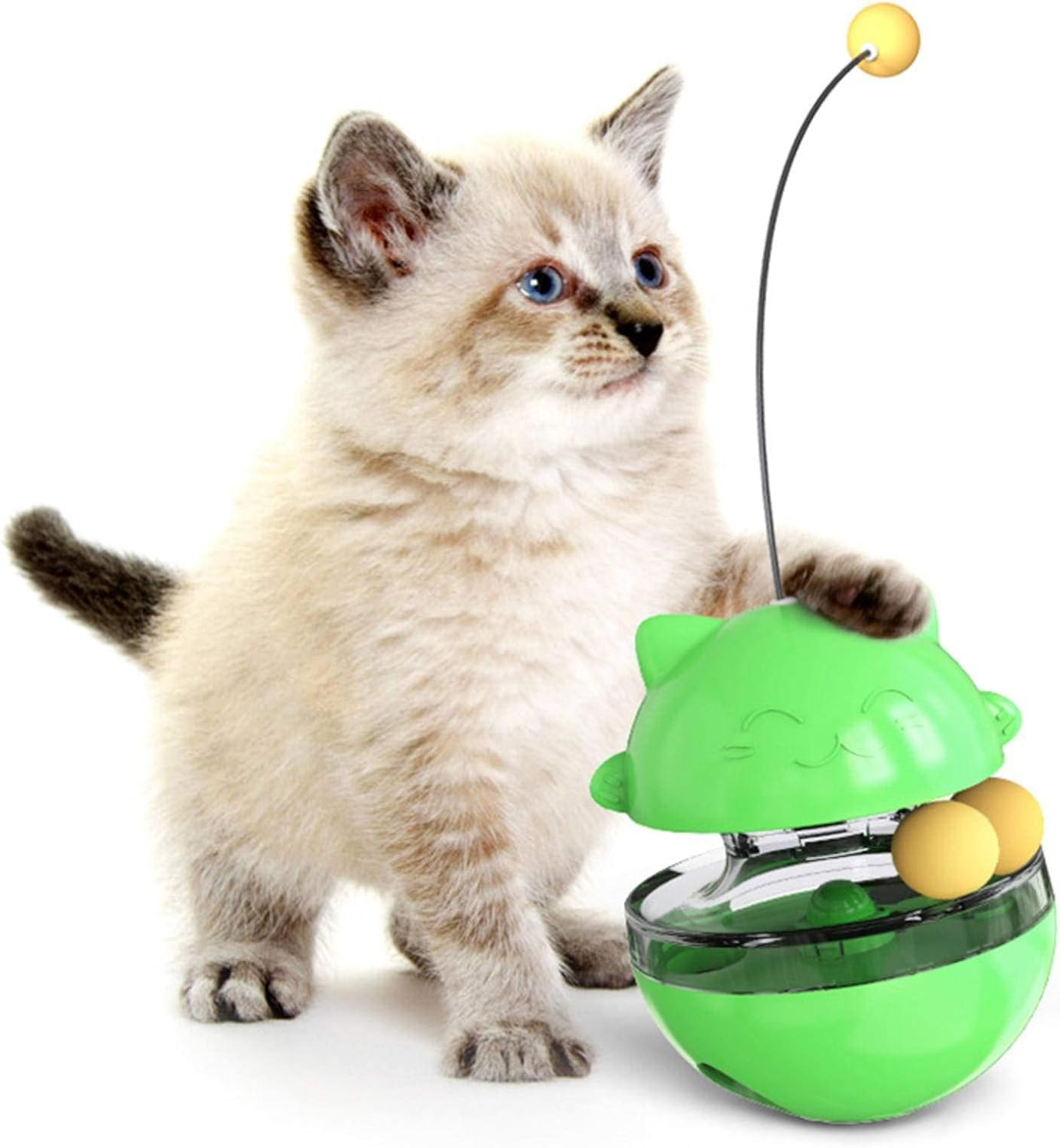 Popular Cat Toys Tumbler Food Dropping Ball Cat Teaser Pet Supplies Cat Toy image number 6