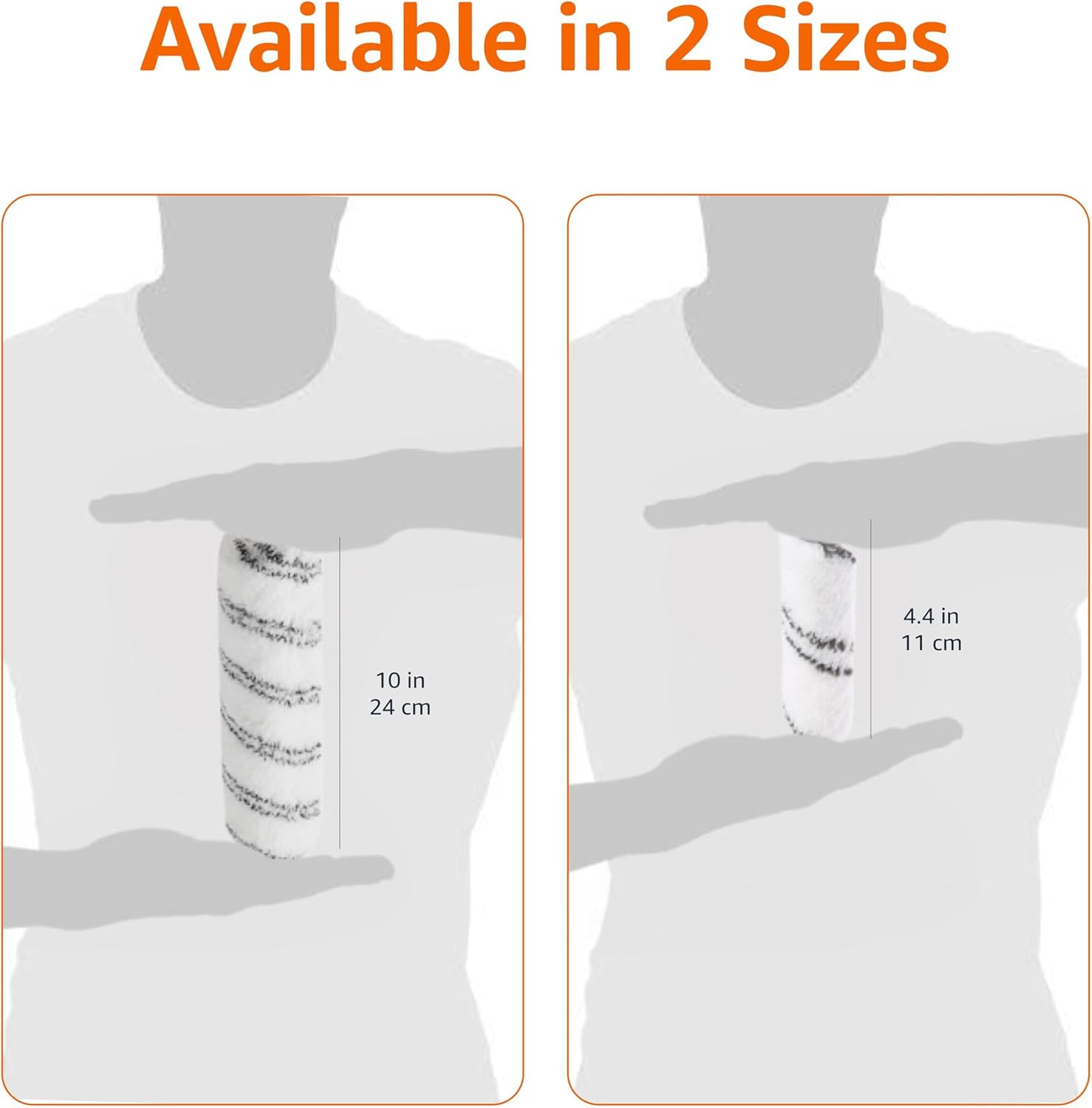 Amazon Basics Microfiber Paint Roller Covers - 22.9 Cm, 6-Pack image number 6