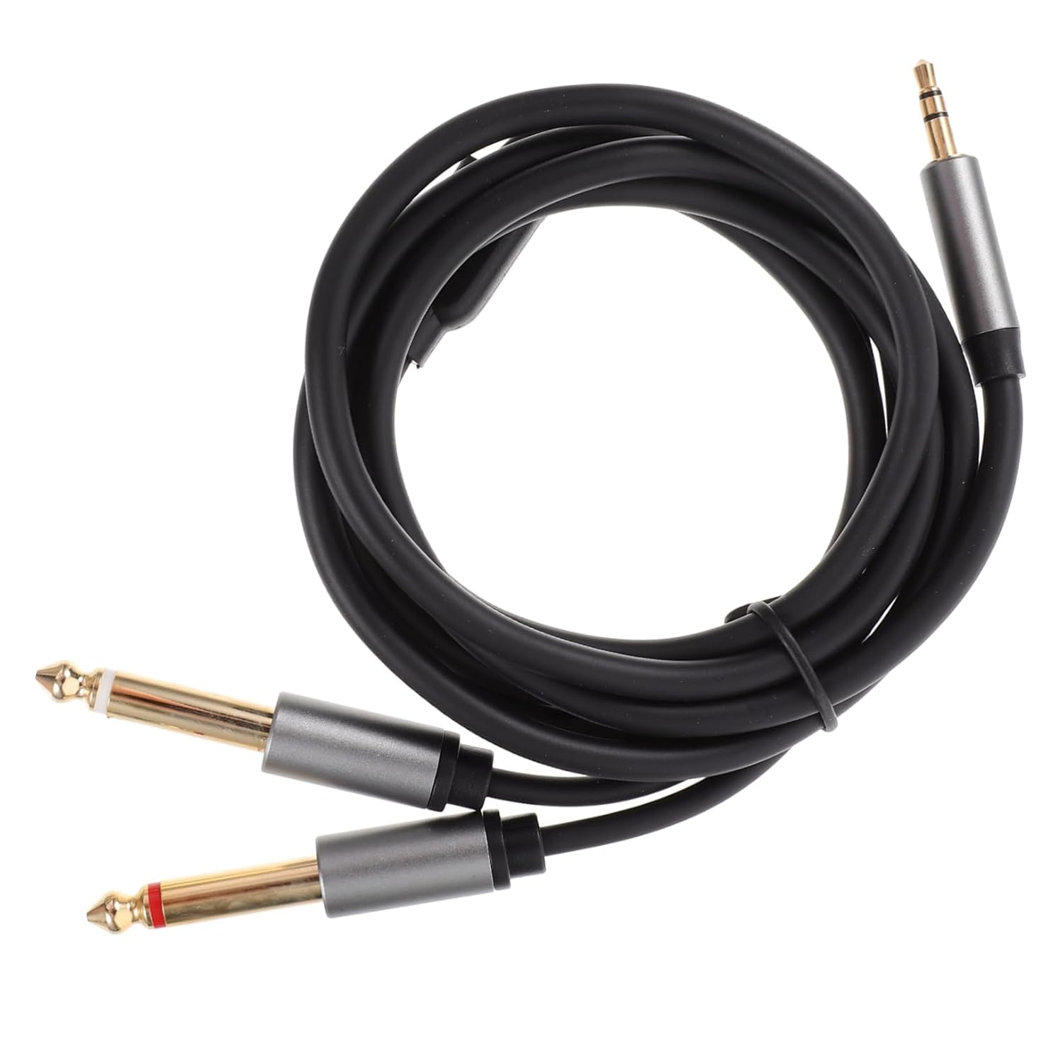 HOMSFOU Audio Cable Adapter 6.5Mm to 3.5Mm Stereo Jack Cable Lossless and Noise for Headphones Speakers Laptop Cd Player Stone Grey 1.5M image number 2