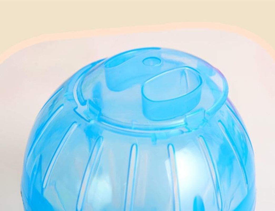 1Pc Exercise Ball Plastic Spinner Hamster Running Gerbils Small Animal Exercise Wheels Hamster Exercise Ball，Small Animal Toy (Blue, One Size) image number 1