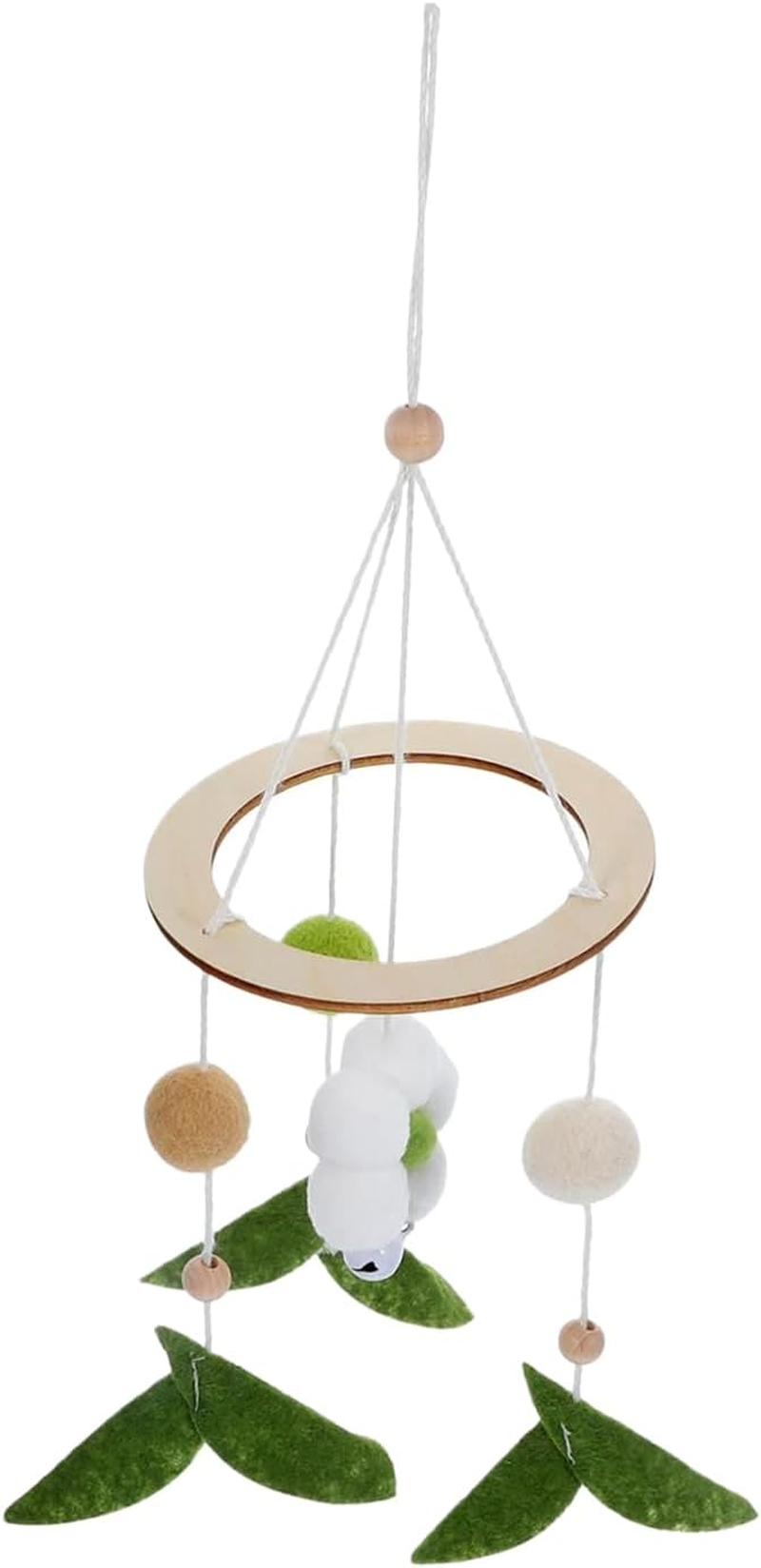 Crib Furniture | Ornament for Baby Cot, Hanging Decoration in Felt with Flowers for Cot and Cot Boys and Girls image number 1