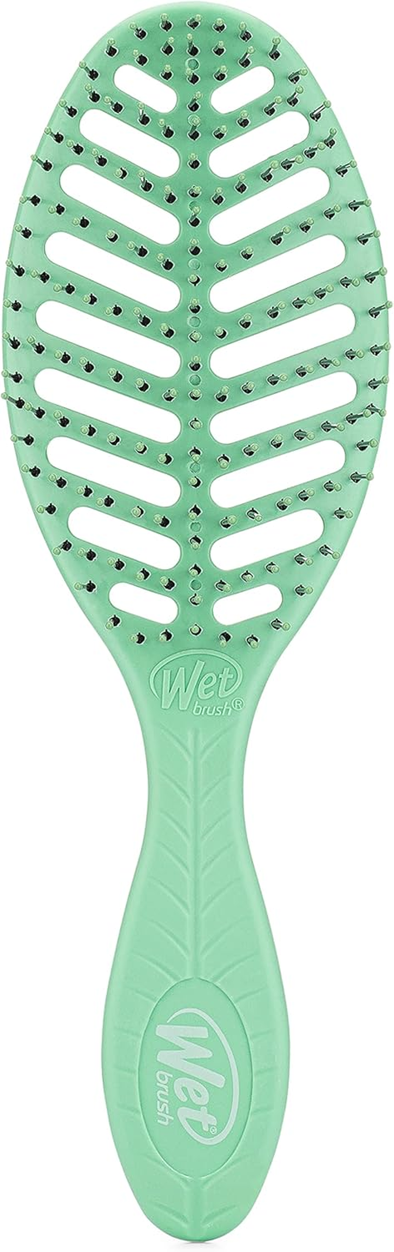 Wet Brush Go Green Speed Dry Hair Brush, Pink - Vented Design & Ultra Soft Heatflex Bristles - Ergonomic Handle Manages Tangle & Uncontrollable Hair - Pain-Free Hair Accessories