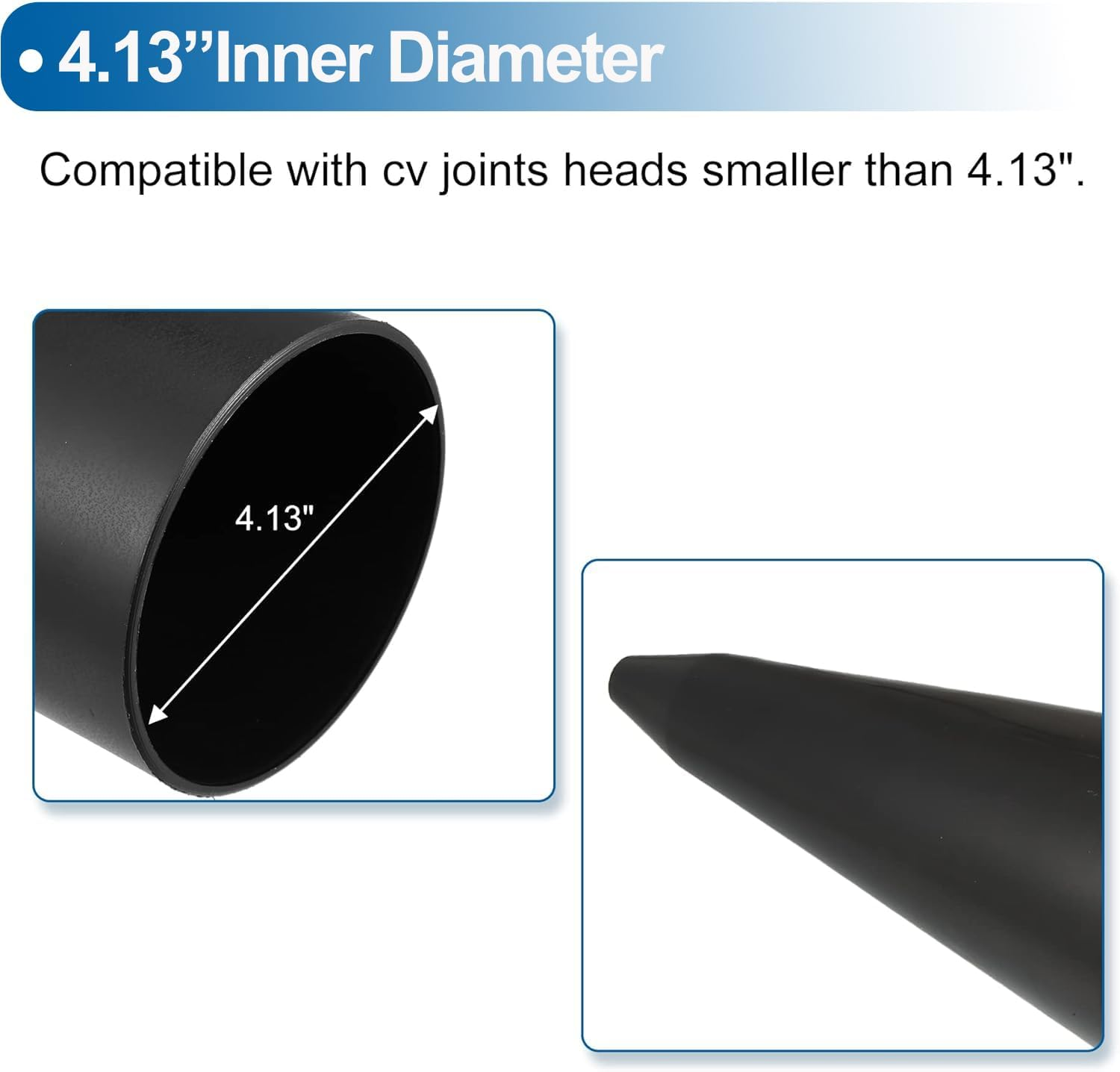 BEANPRECOY1 Pcs Universal Rubber Constant Speed CV Joint Boots Stretch CV Boot Cone Tool Axle Boot Mounting Cone for CV Boot Installation Tool for Universal Stretch CV Bottom Tool image number 4