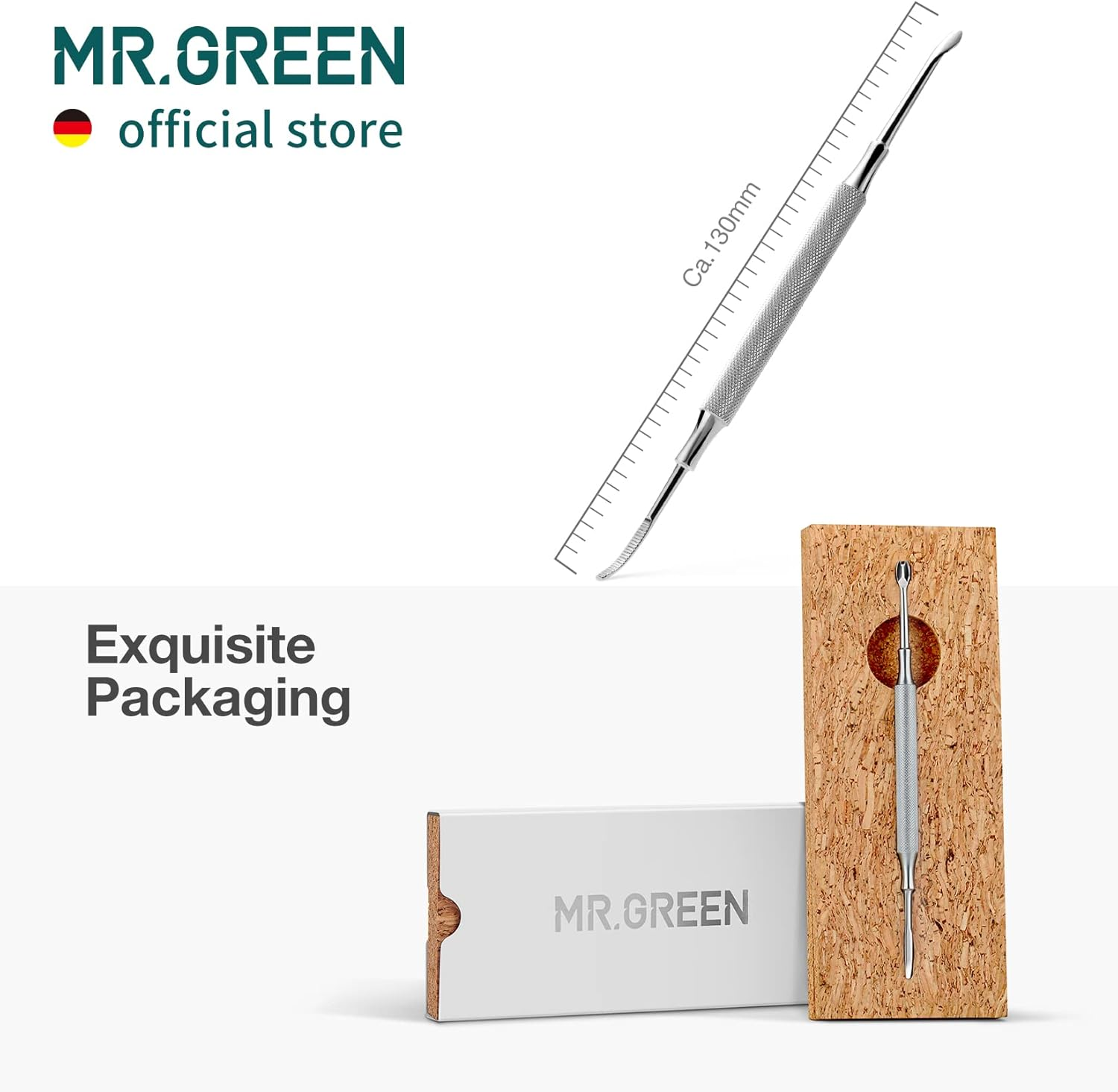 MR.GREEN Multi-Function Nail Care Tools Cuticle Pusher Nail Dirt Cleaner Double Headed Design Pry up Nails Cuticle Trimmer (Mr-2158) image number 3