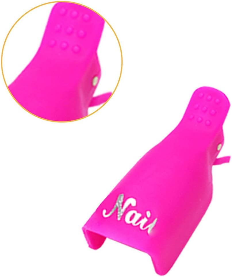 IME Nail Polish Remover Clips Set, Nail Art Gel Cap Soak Clip UV Manicure Soaking Away Nail Clips Gel Polish Remover Wrap Tool Pack of 10 image number 1