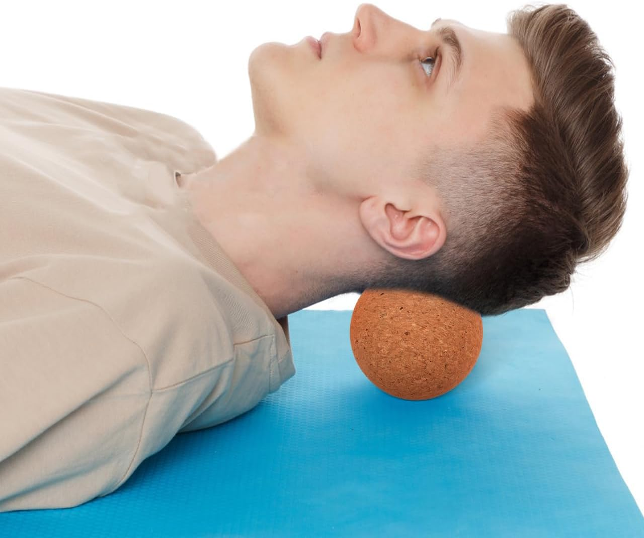 Baluue Cork Massage Ball, Round, Lightweight Massage Ball, 2.76 Inch, Myofascial Release, Trigger Points Yoga Balls for Back Neck and Feet, Muscle and Myofascial Release image number 6