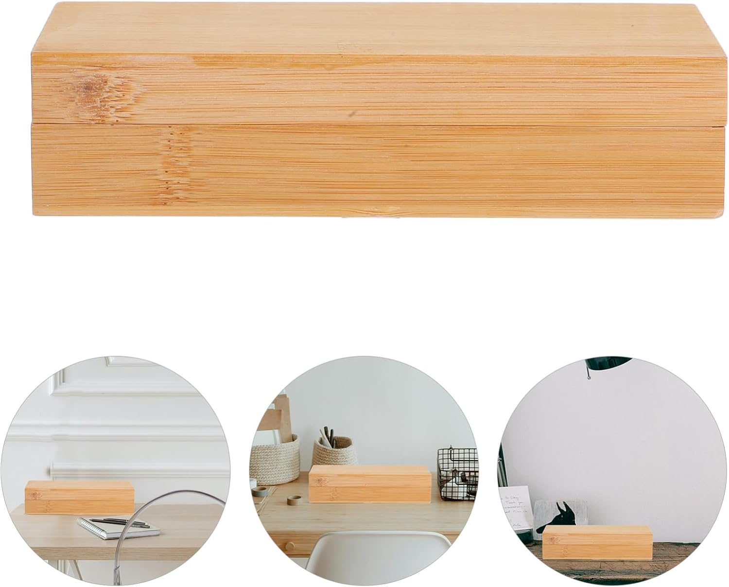 Box Wooden Storage Box with Lid Versatile Memory Keepsake Box for Crafts Art Supplies and Items for Home Office and School Use Decorative Centerpiece image number 4