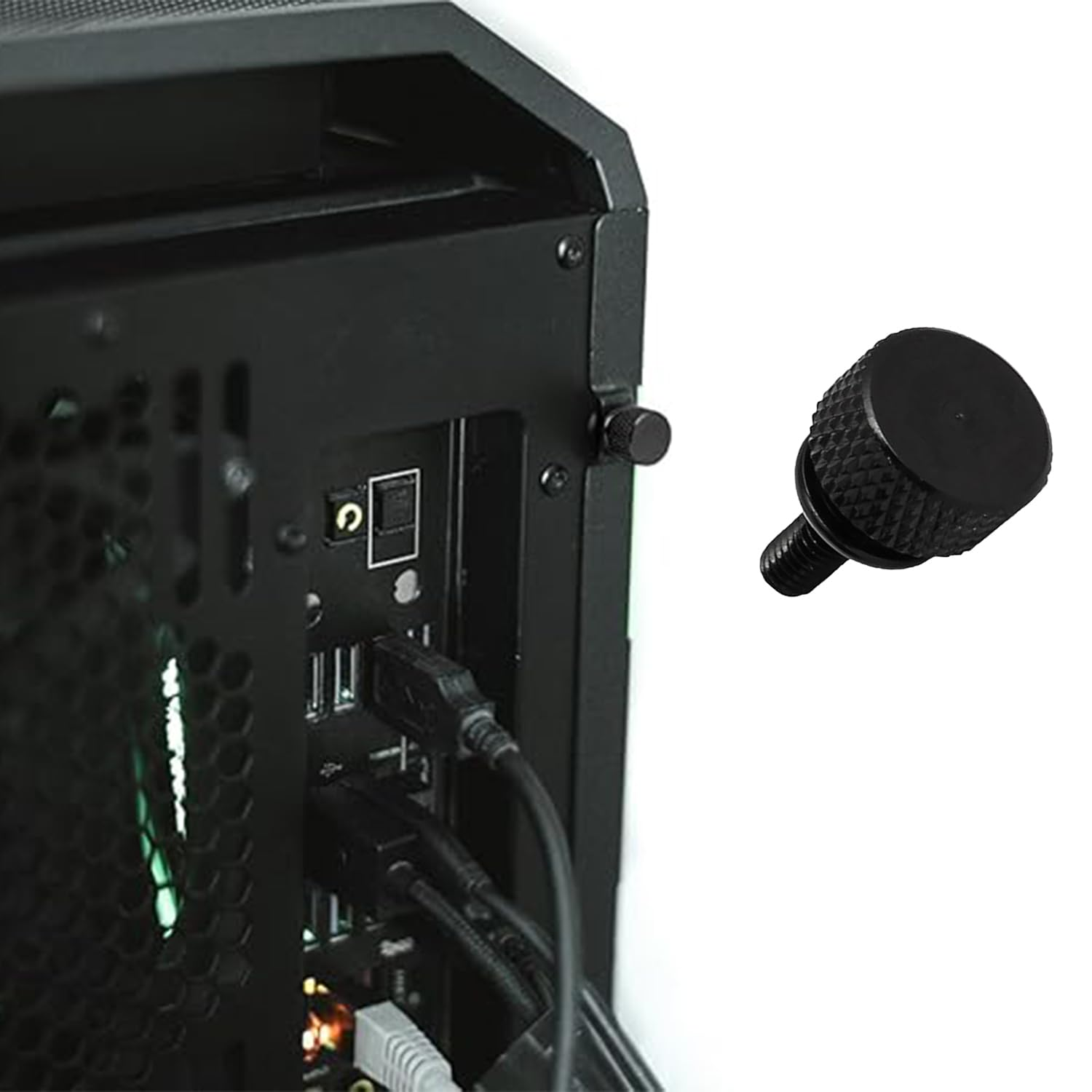 Roczential 10 Pack Thumb Screws Anodized Thumbscrews for Computer Case，Cover Hard Drive (6-32 Thread) image number 2