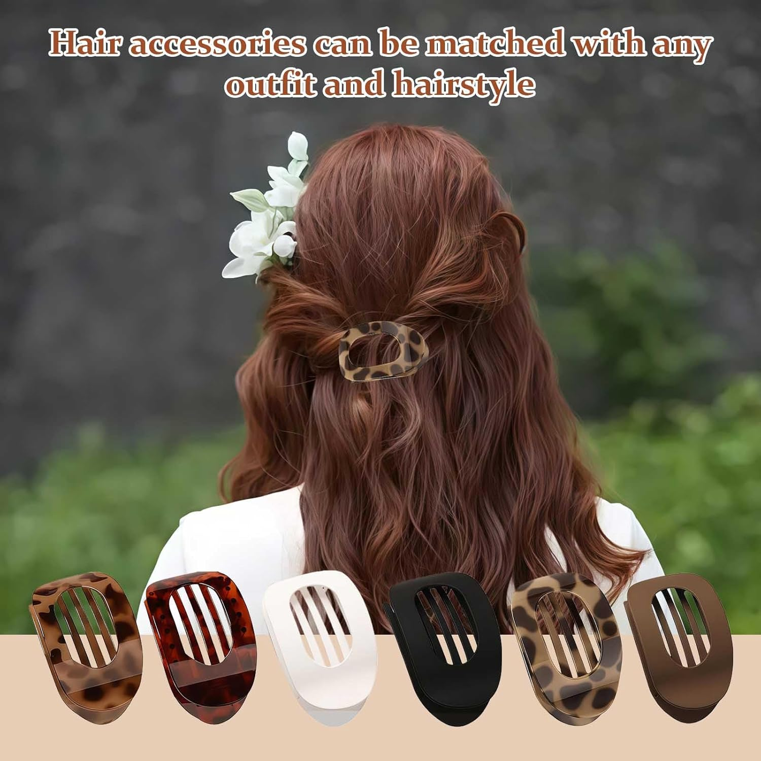 Women'S Hair Clips 6 Pieces Flat Hair Clips in 6 Colours, Non-Slip & Gentle, Hairstyle Accessories for Thick & Thin Hair, Everyday Office Party Wedding Gift image number 6