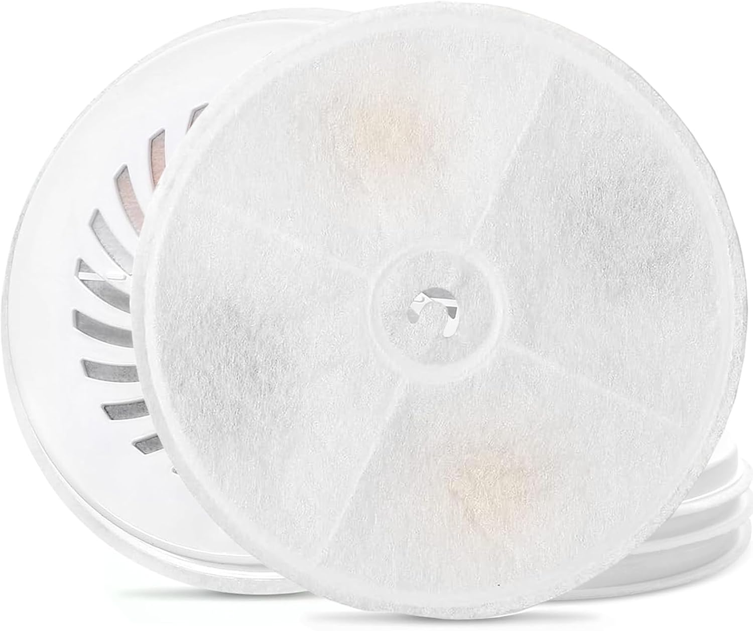 Hantoc 5 Packs Cat Water Fountain Filters, Replacement Pet Water Fountain Filters Activated Carbon Filter for 1.85L Cat Fountain 2.0 & 3.0 Cat Fountain with Active Carbon image number 2