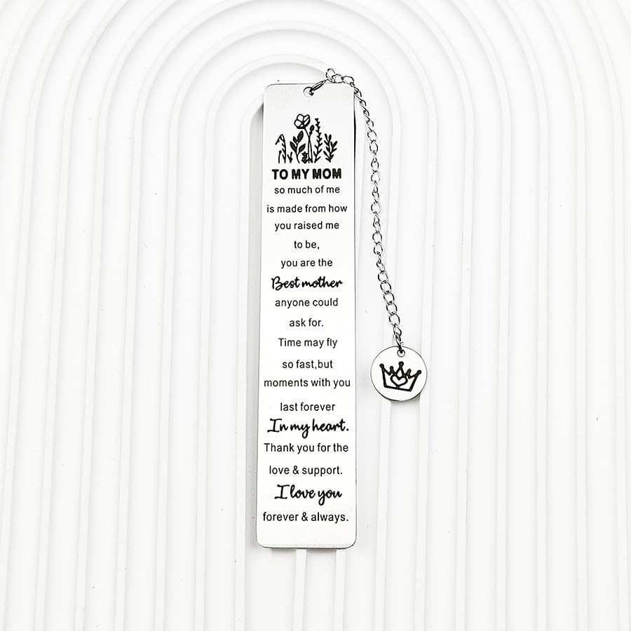 Mom Gift Bookmark from Daughter Son to My Mom Gifts so Much of Me Is Made from How You Book Marks for Mom Mother Christmas Birthday Gifts for Book Lover Mom Mama Reading Gifts