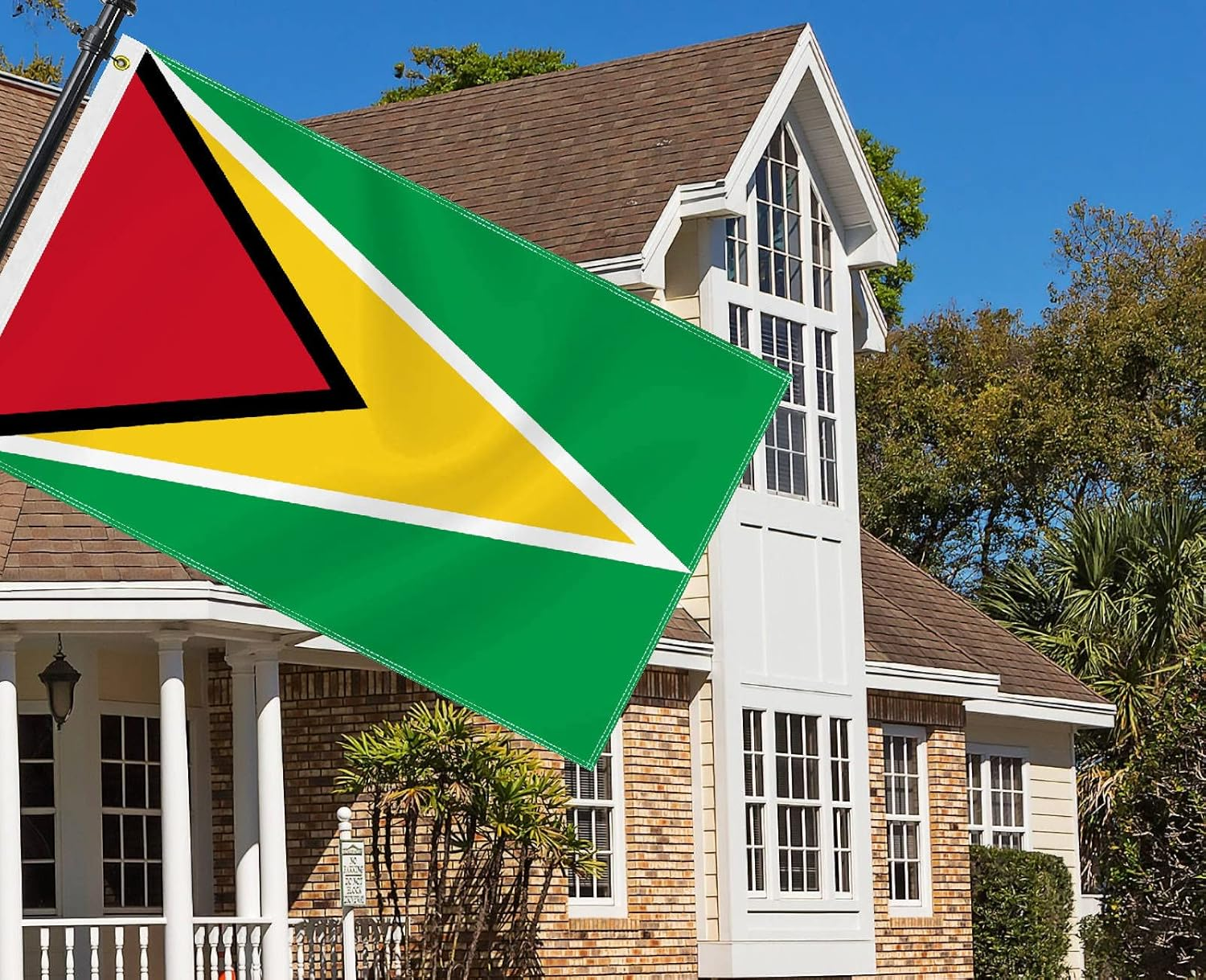 Large 3&times;5 FT Guyana Flag, Big 75D Guiana National Outdoor Banner,Decorgarden with Brass Gromment image number 3