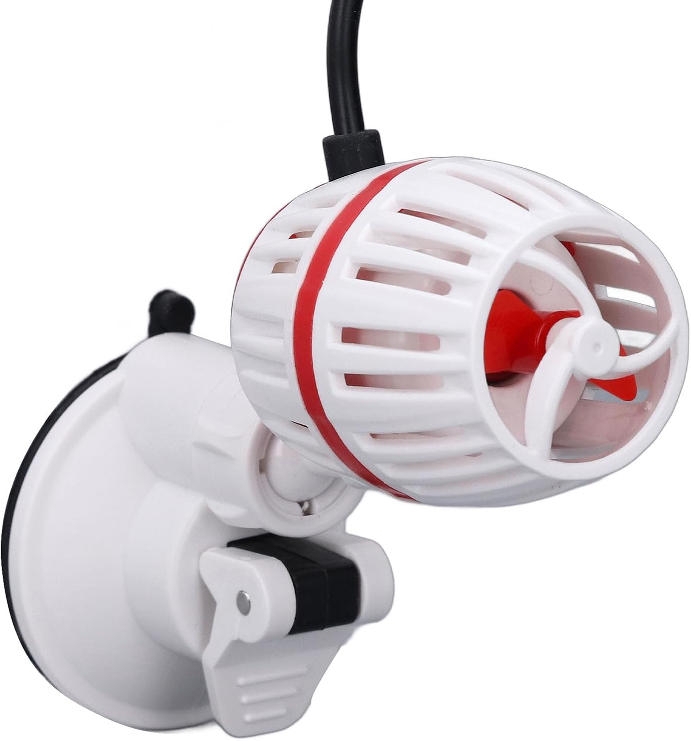 Aquarium Wave Maker, 4 Gears Adjustable Circulation Pump for Saltwater and Freshwater Fish Tank, Power Head (Black) (White)