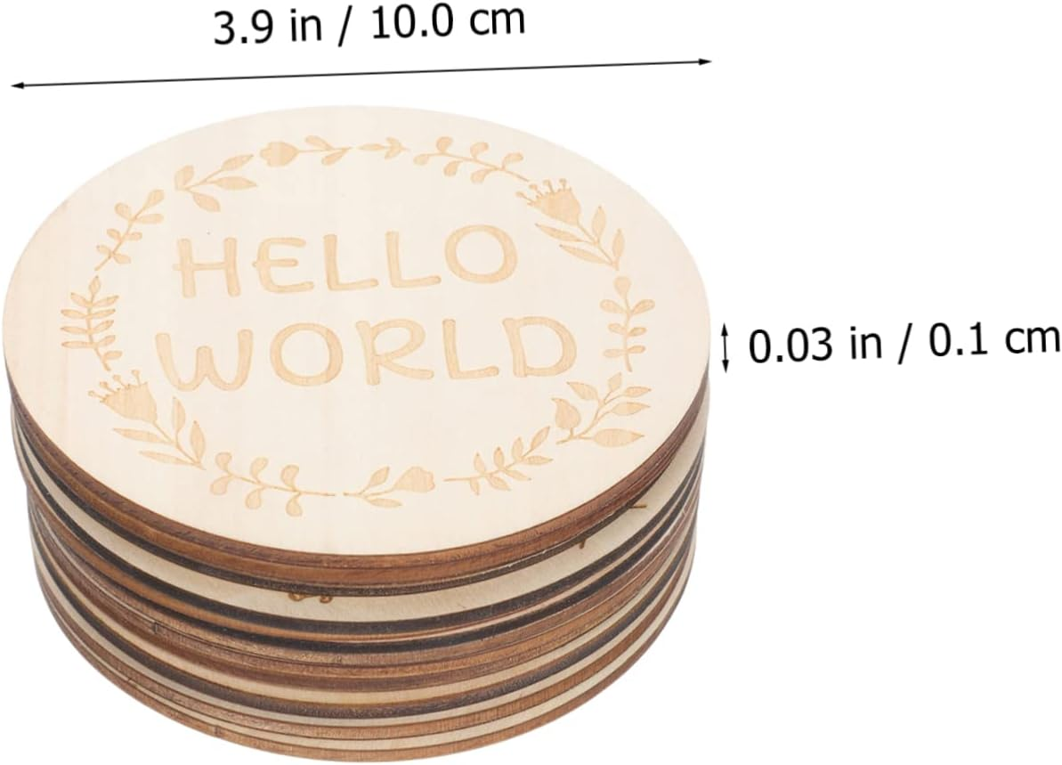 UPKOCH Baby Monthly Milestone Cards Wooden Photo Props 14Pcs for Baby'S Growth Album Keepsake Photography image number 2