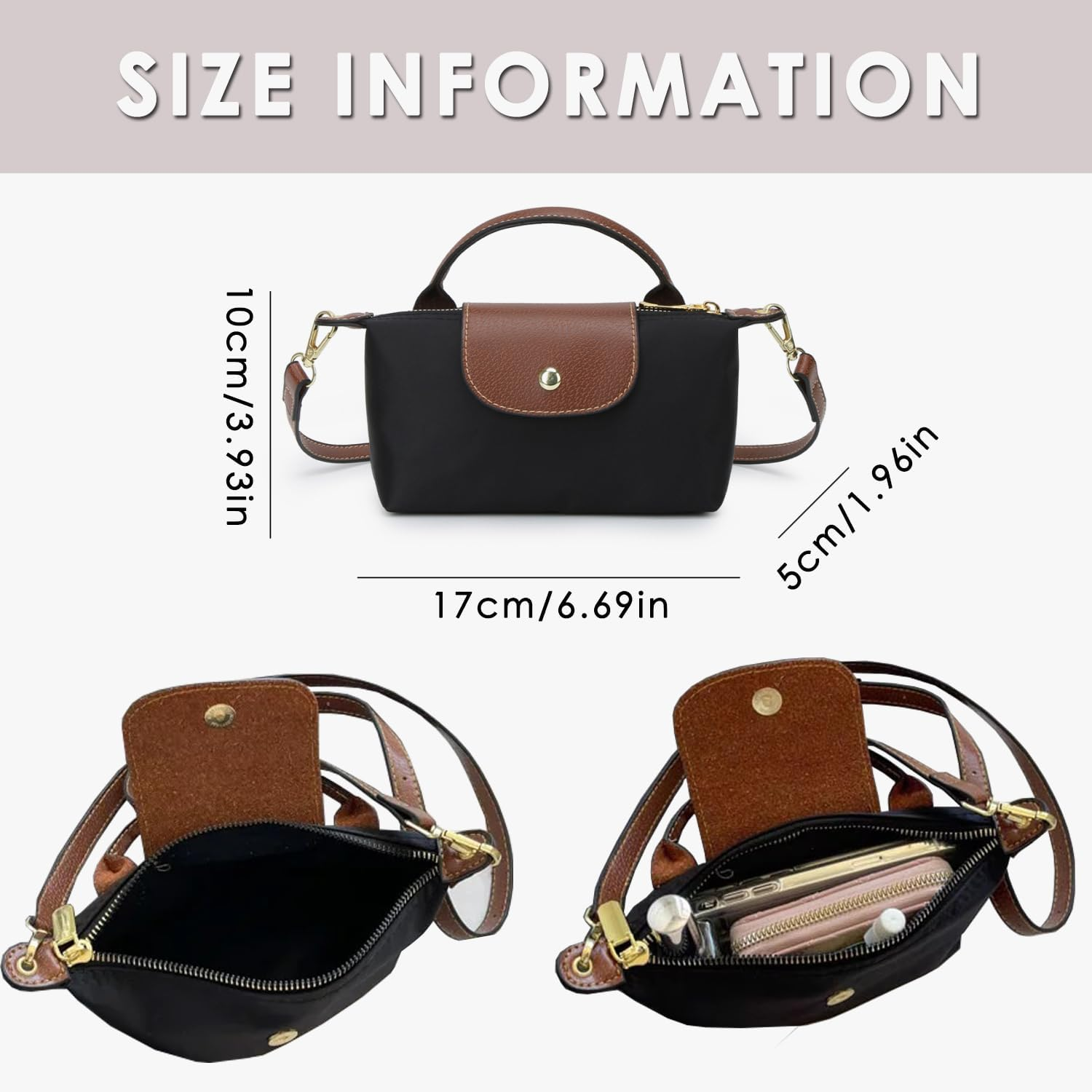 Mini Crossbody Bag,Lightweight Handbags Purses with Adjustable Strap for Women, Ladies Shoulder Totes Bag