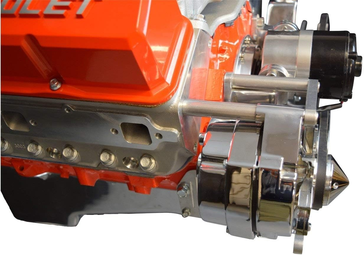 SBC Alternator Bracket Adjustable Electric Water Pump Small Block 350 Chevy Mount Kit 551672E image number 1