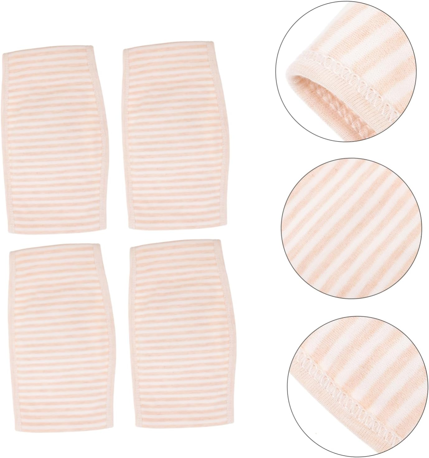 Baby Belly Band Navel Band 4Pcs Set Beige Newborn Umbilical Belt Soft Breathable Infant Belly Wrap for Newborn Care image number 5