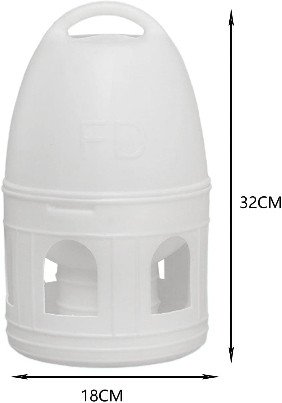 Wyhqgn Bird Water Drinker, Parakeet, Pigeon, Parrot, Duck, Chicken, Pigeon, Water Dispenser, Automatic Feeder, Large Capacity Drinker And, White 5L image number 5