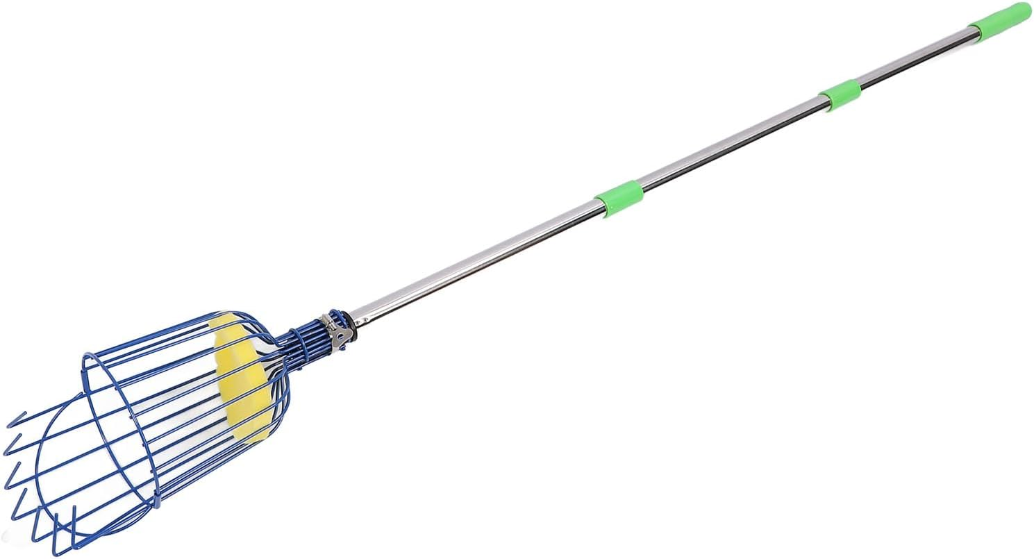 13.8Ft Fruit Picker, Adjustable Fruit Picker Pole with Basket, Stainless Steel Telescoping Fruit Grabber, Lightweight Fruit Catcher for Pear, Lemon, Orange, Mango, Avocados image number 5