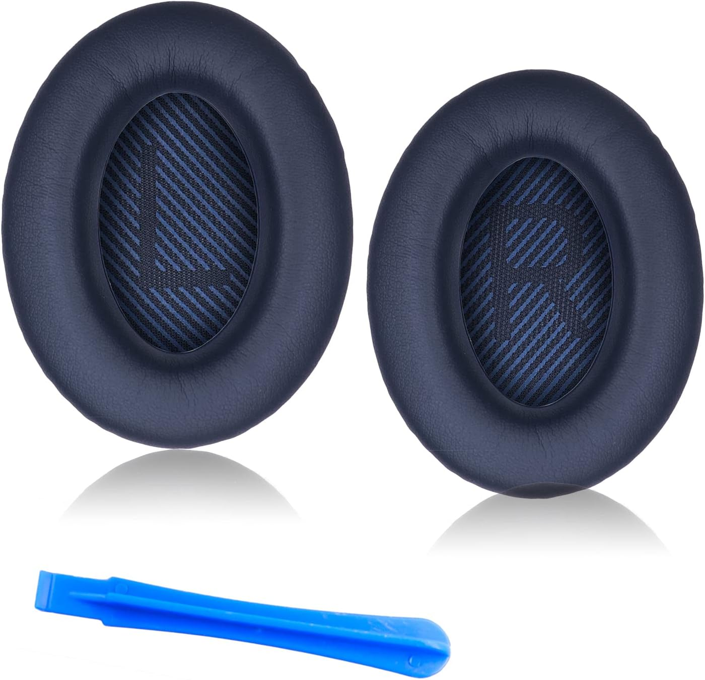 Professional Replacement Ear Pads for Bose Quietcomfort 35 (QC35) & Quietcomfort 35Ii (Qc35Ii),Premium Headphones Earpads Cushions with Softer Leather and Memory Foam, Midnight Blue
