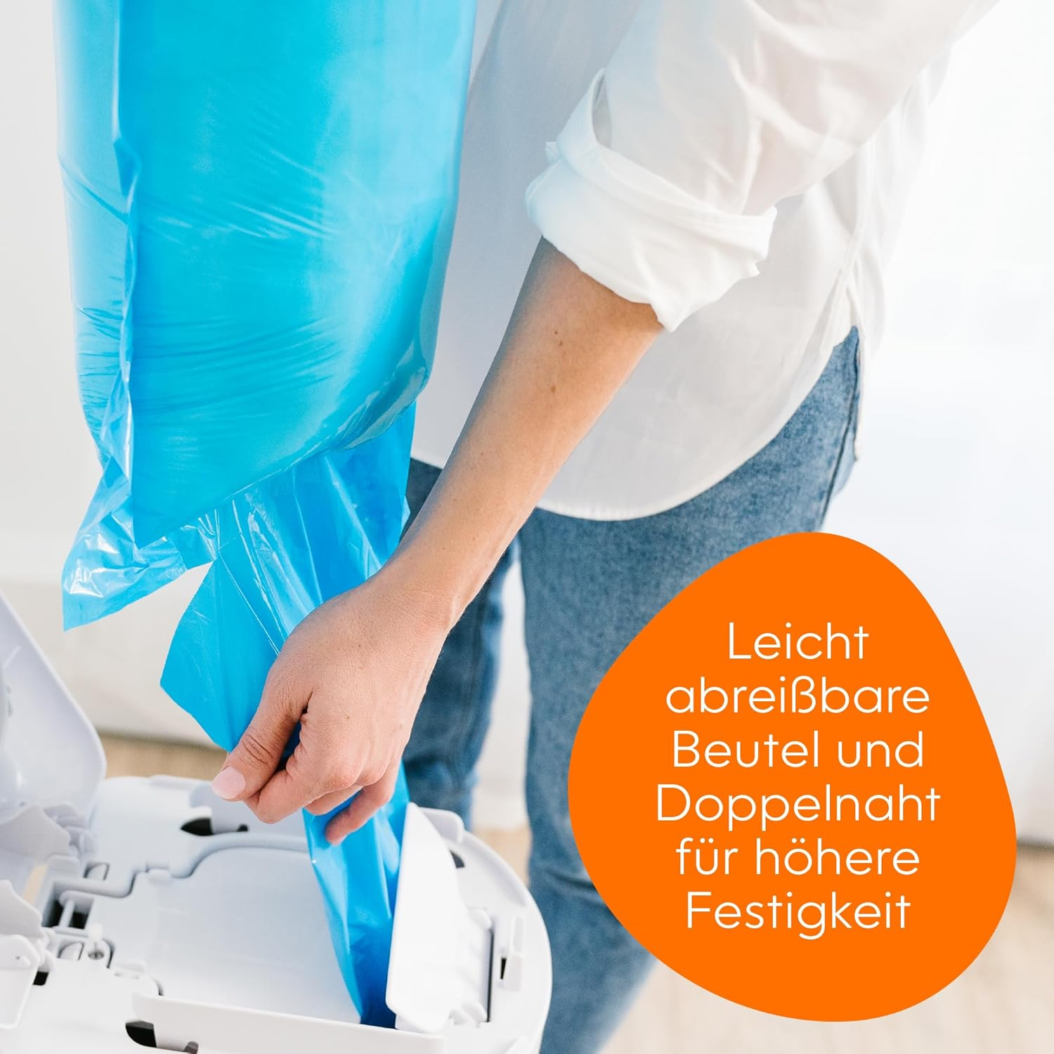 Diaper Genie - Original Easy Roll Refill Cassette, 2 Pack, 2 X 18 Bags Compatible with Diaper Genie Platinum Nappy Pails - Enough for 10 Months image number 1