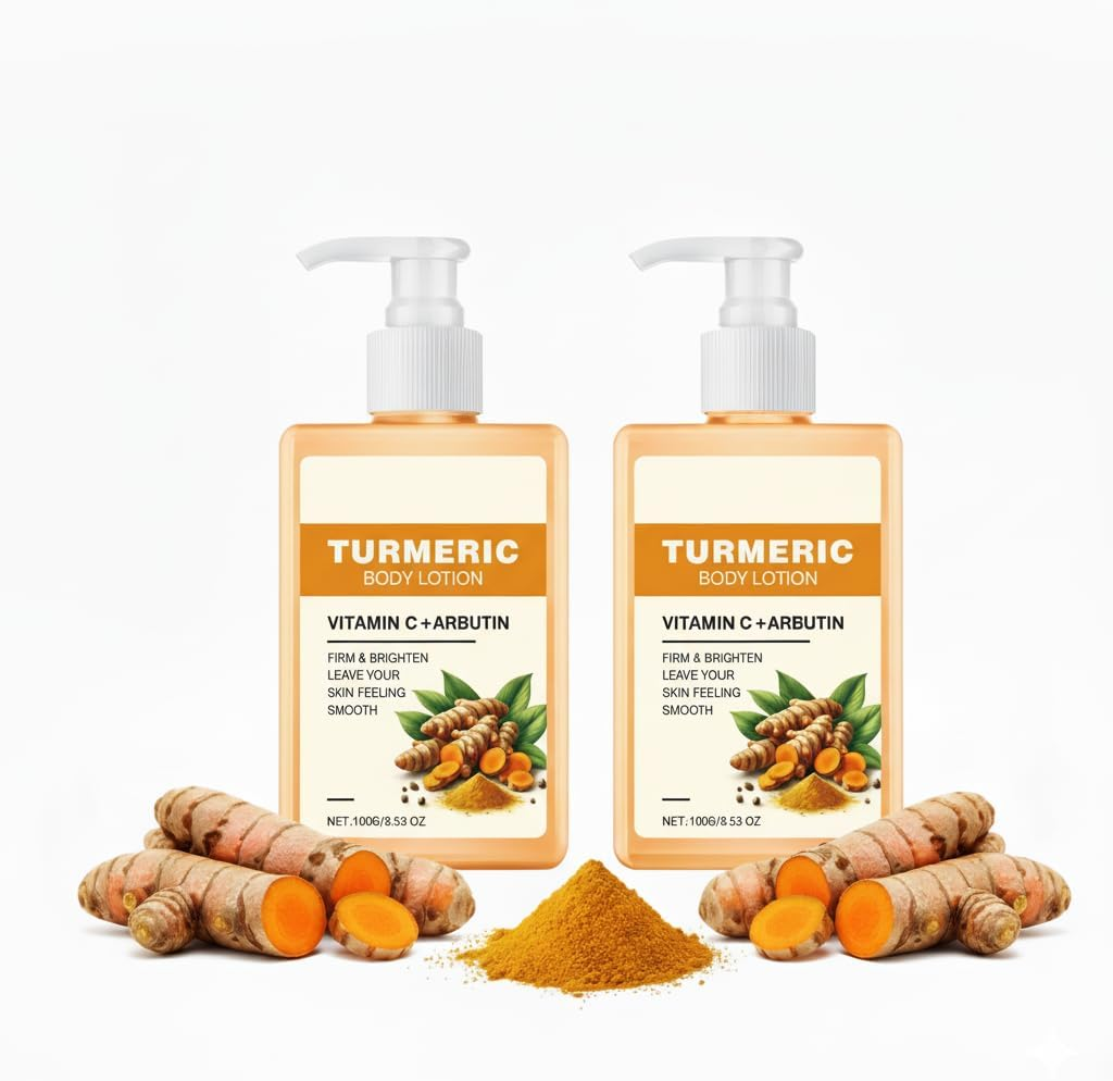 Vitamin C Turmeric Firming Brightening Cream, Turmeric Whipped Body Butter, Body Hydrator Serum, Skin Treatment Cream, Skin Firming and Tightening Lotion, Vitamin C Face Lotion Moisturizer (1PCS)