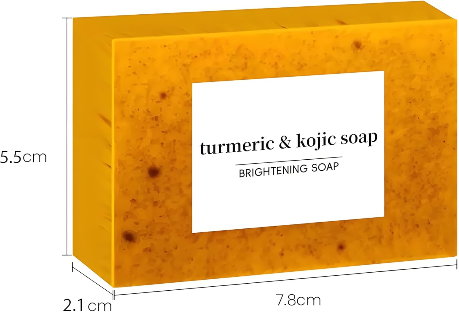 Lemon Turmeric and Kojic Acid Soap Bar -100G, Skin Brightening, Natural Granular Formula image number 1