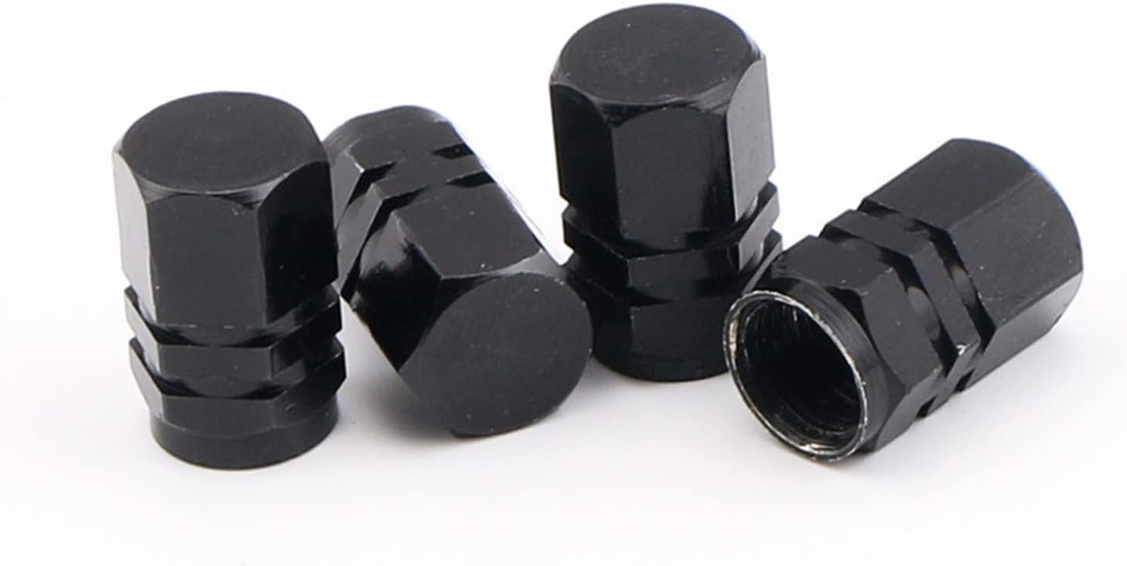 Aluminum Alloy Car Wheel Tire Valve Caps Tyre Rim Stem Covers Airdust Waterproof Compatible with Automobiles Motorcycles Trucks Bikes (Color : Blue 4Caps) image number 2