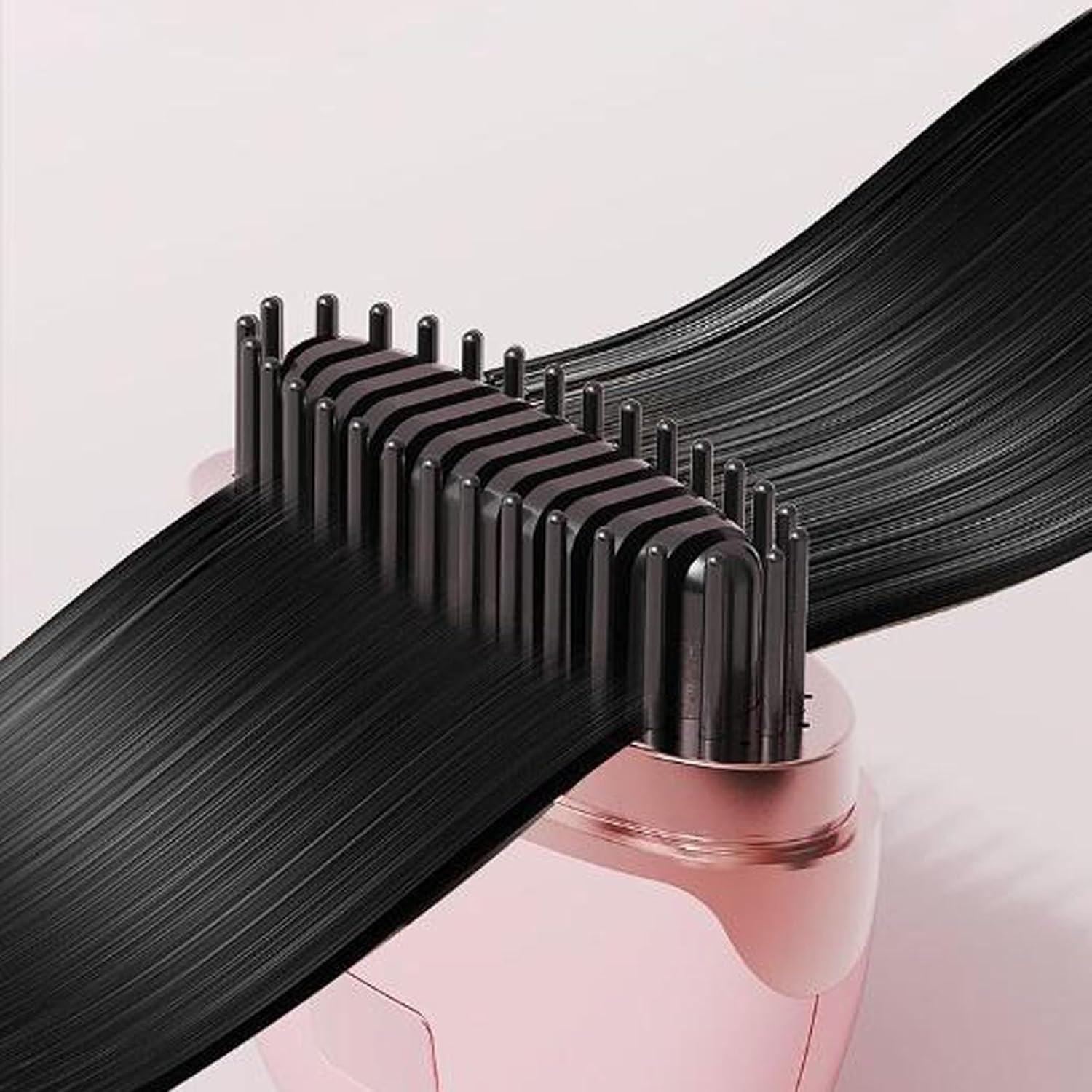 Cordless Hair Straightening Brush, Mini Travel Hair Straightener,Go Brush Pro,Fast Heating, 3 Temperature Settings, Rechargeable image number 1