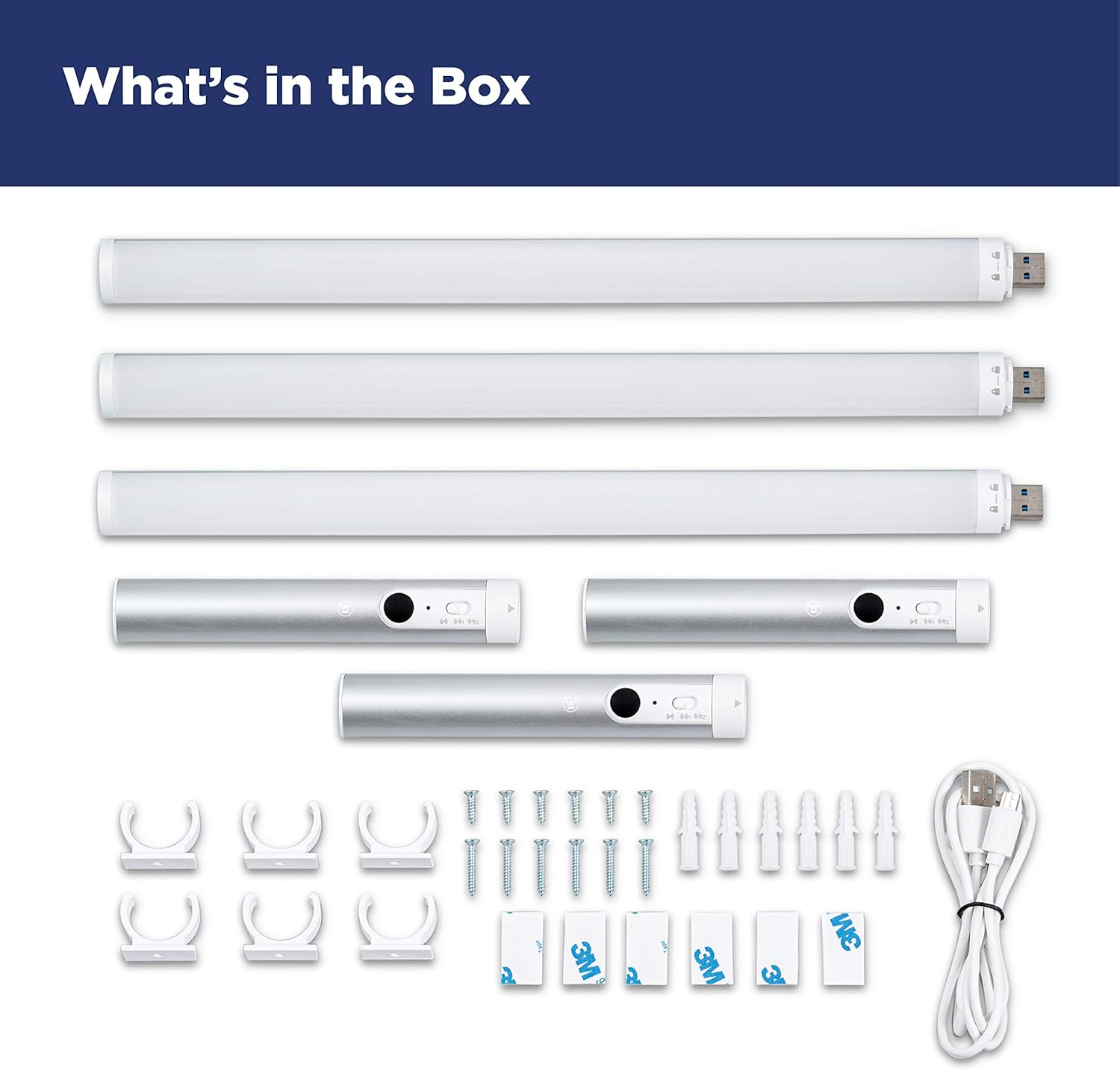 Westinghouse Rechargeable 3-Pack 17.8&rdquo; LED Wireless Wave Activated Light Bar &ndash; Ideal for under Cabinet Lighting - Touchless Activation and Dimmable &ndash; Link up to 10 Light Bars - Installs in Minutes image number 4