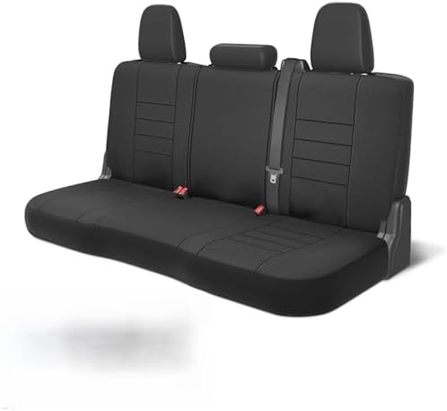 Neoprene Advantage Waterproof Seat Covers - Truck, Van & SUV Seat Covers for Cars &ndash; Front Seat Cover Set with Airbag Compatibility, Universal Fit for Car Seats, Black (Armrest Covers Not Included) image number 3
