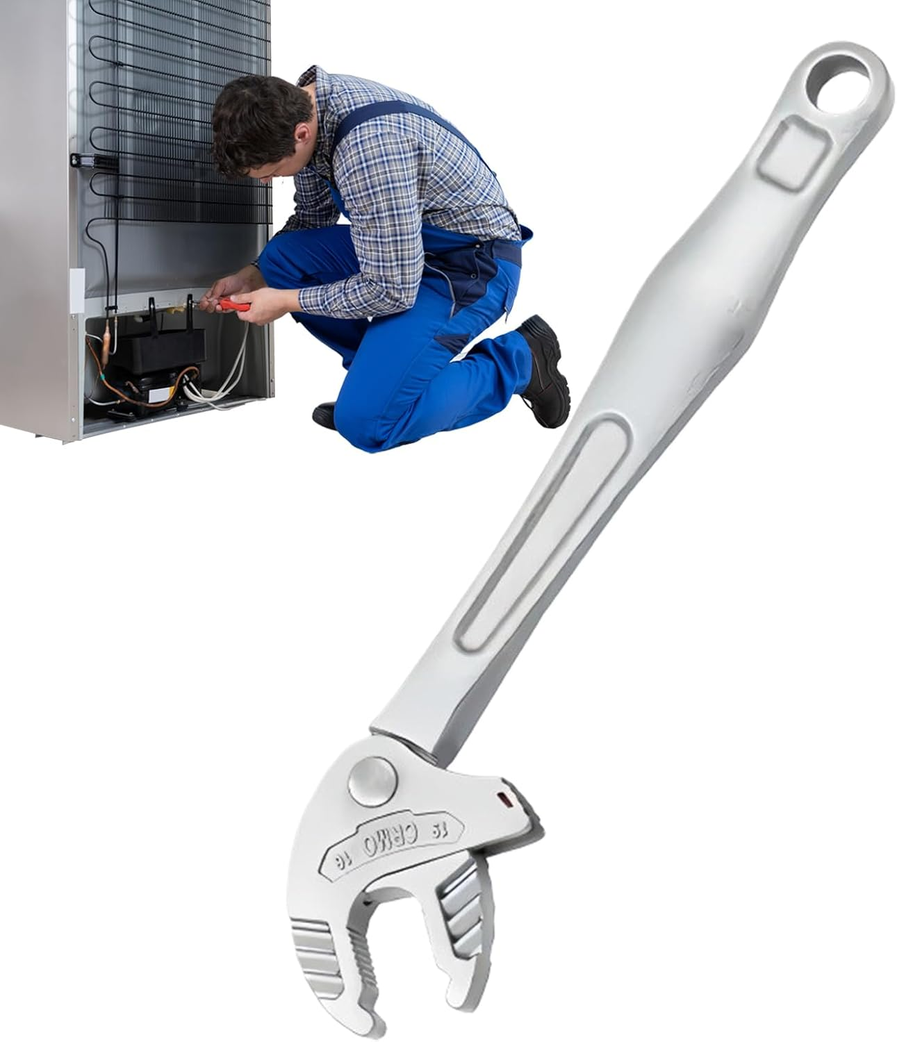 Adjustable Wrenches - Heavy Duty Pliers Self-Locking - Adjustable Pipe Wrench - for Torque Pipe Mechanic Automotive Plumbing Car image number 5