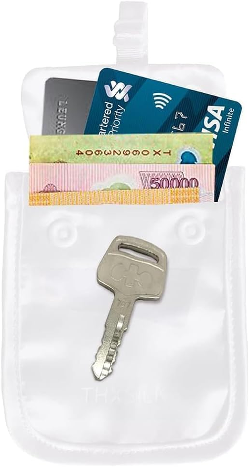 Travel Bra Wallet,Hidden Money Pouch with Adjustable Elastic Strap,Perfect Secret Pocket Protect Your Passport Credit Cards Valuables- Secure,Comfortable(Washable) image number 5