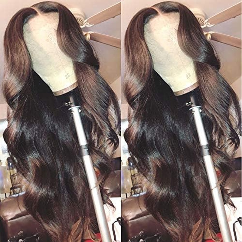 71 Cm Real Hair Wig, 13 X 4 (33 X 10 Cm), Body Wave HD Transparent Lace Front, for Black Women, Glueless, Pre Plucked with Baby Hair, Lace Frontal image number 2