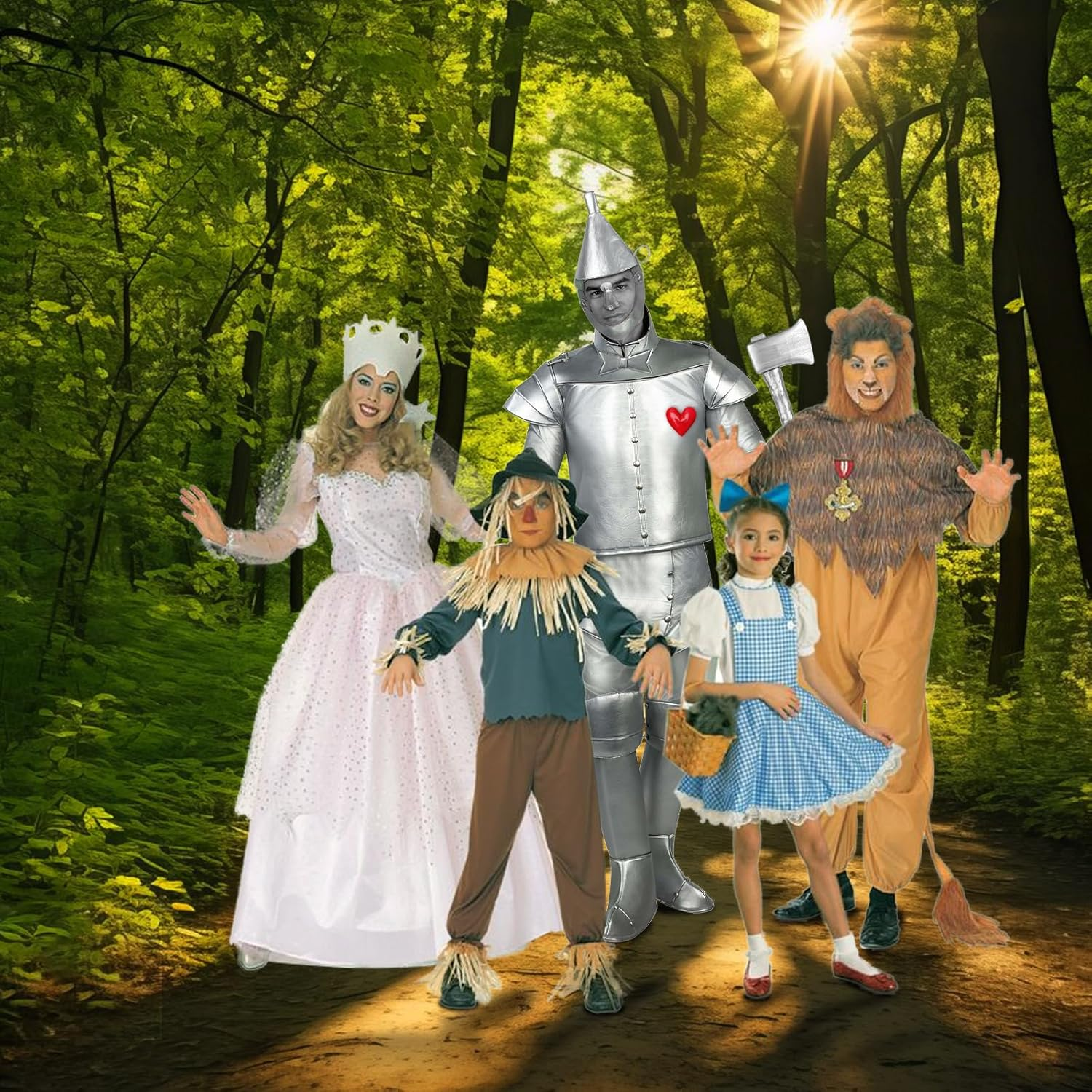 Silver Funnel Hat with Axe & Heart Brooch - Halloween Costume Accessories 3 Pieces Set for Adults & Kids, Cosplay Party Props image number 5