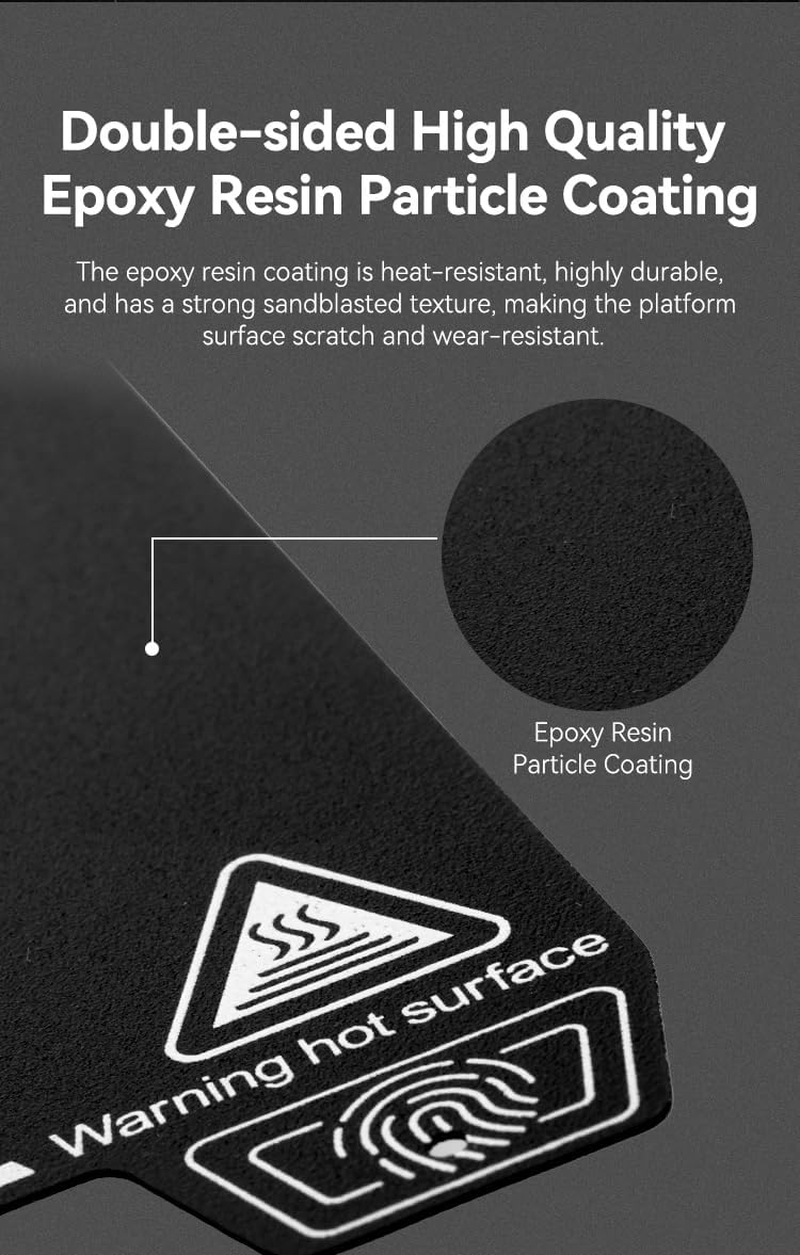 Creality Upgraded Epoxy Resin Printing Platform 235 * 235Mm, Magnetic Flexible Steel Plate, 3D Printer Platform for Ender-3 SE/3 Ke/K1/Ender-3 S1/5 S1/3 S1Pro/3/3 Pro/3S/3V2/Ender-5/5S/5Pro image number 3