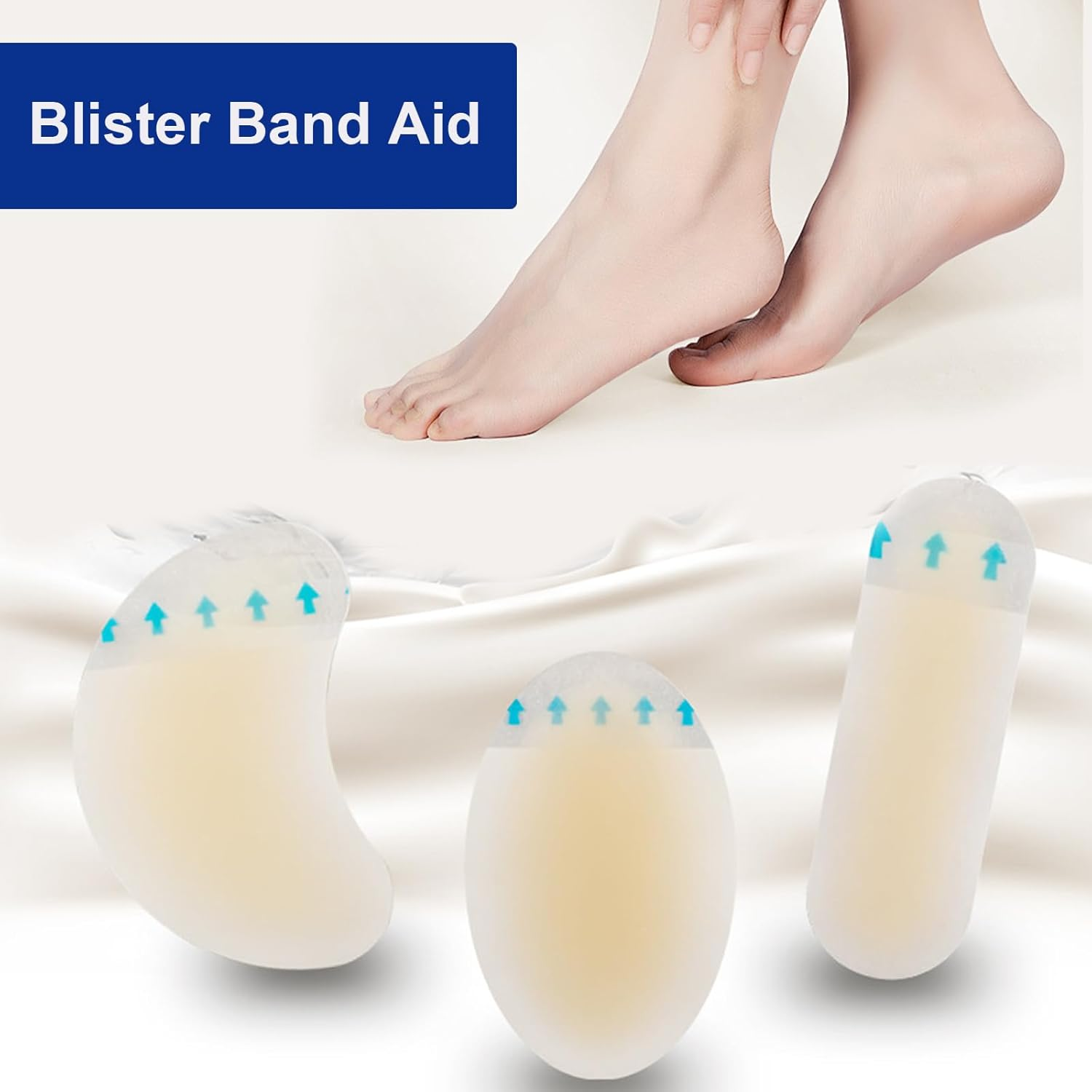 25Pack Blister Band Aid, Invisible Blister Hydrocolloid Bandages, Bandaids, Suitable for Long Distance Walking Heel Protection Products image number 5