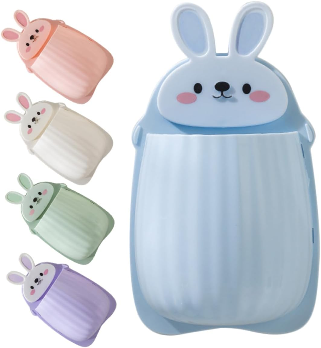 5Pcs Toothbrush Organizer Wall Mount No Drilling Storage Box for Toothpaste Remotes Wall Mount Basket for Home Bathroom image number 3