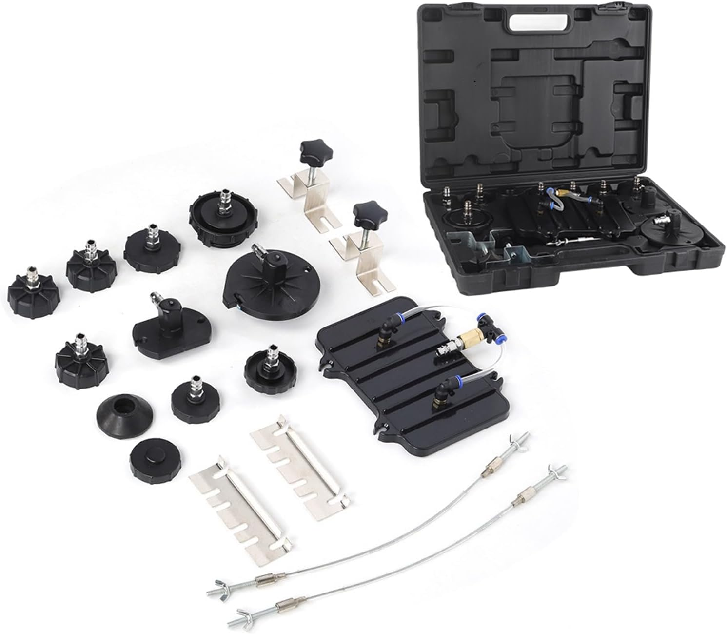 Compressed Air Brake Bleeder Adapter Steel Quick Connection Set for Most Vehicles image number 6