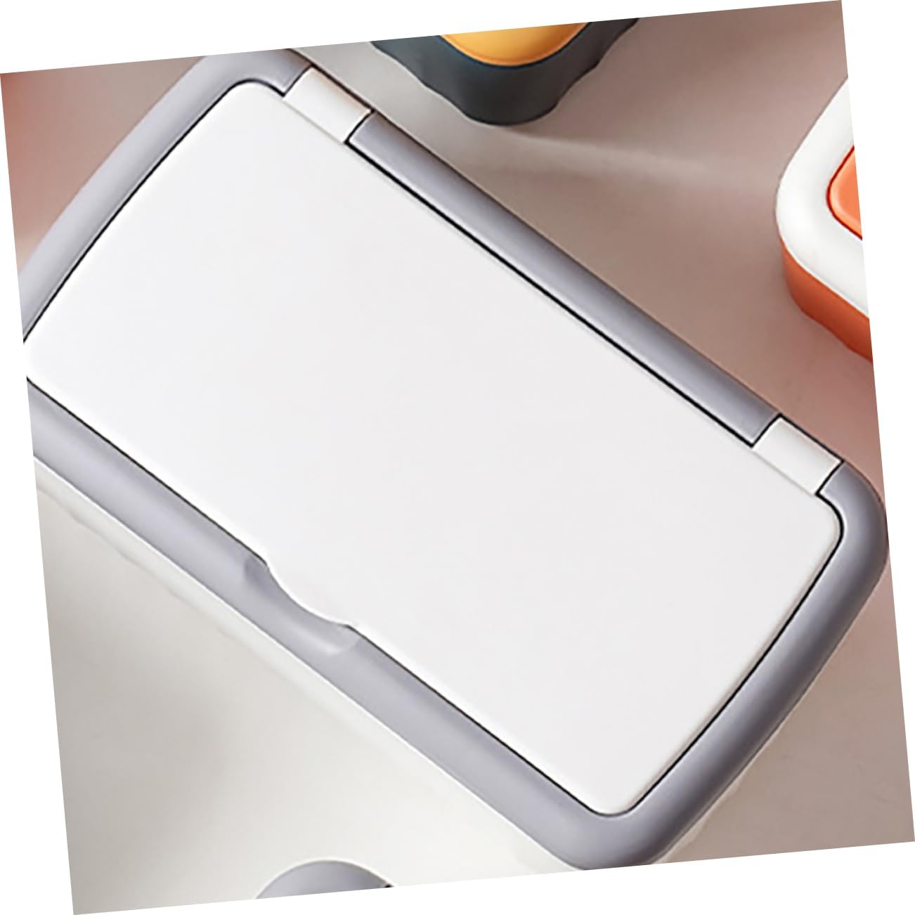 Rectangular Wipe Holder Lid High Capacity Tissue Storage Box for Home Office Elegant Sealed Design for Wipes Flushable Versatile Use Living Rooms Bedrooms